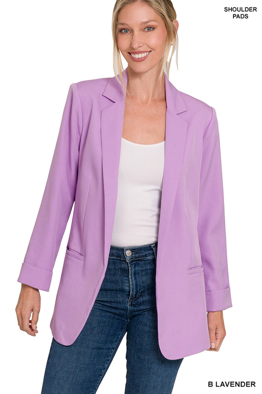Lavender Long Sleeve Blazer