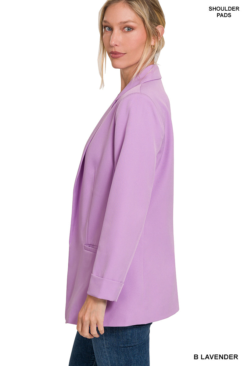 Lavender Long Sleeve Blazer